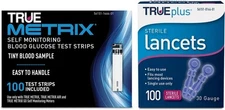 100ct TRUE METRIX® Test Strips + TRUEplus® 30g Lancets 