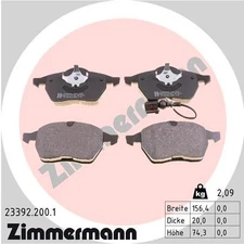 Front axle Zimmermann 23392.200.1 brake pad set, disc brake for Audi, Seat,