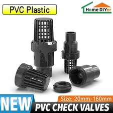 PVC One Way Non Valve Return Flap Type Foot Valve With Filter Head Solvent Weld