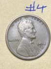1914-S LINCOLN WHEAT CENT, low mintage date, "Fine" condition #4