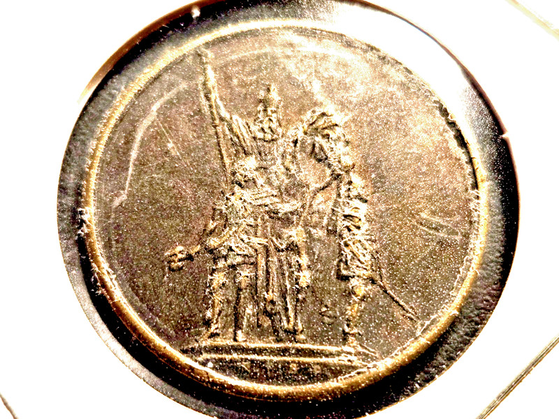 TOKEN-EXPO UNIVERSELLE 1878 CHARLEMAGNE ON HORSEBACK RARE COIN