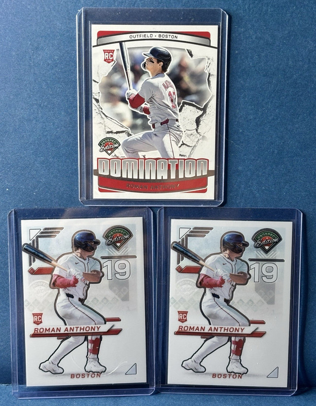 Panini 2025 Prospect Edition Roman Anthony Rookie 3-Card Lot #11 Domination #76