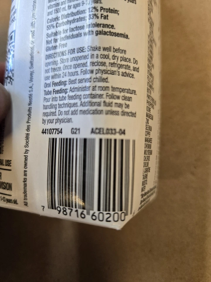 Peptamen Junior Fiber Vanilla, 8.45 Fluid Ounce, Case Of 24, Expire Dec 27, 2025 - Image 4 of 4