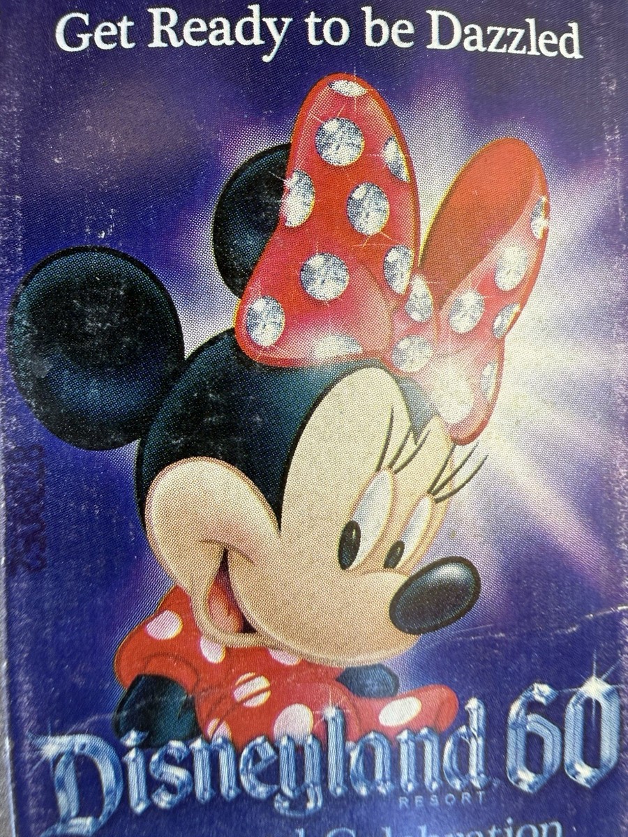 60s Disneyland マウスケティア人形 箱付 24cm 高級ビンテージ Disneyland 60th Anniversary Park Hopper Pass Paper Ticket Minnie