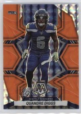 2022 Panini Mosaic Reactive Orange Mosaic Prizm Quandre Diggs #173 14op