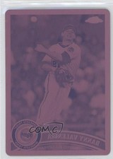 2011 Topps Chrome Printing Plate Magenta 1/1 Danny Valencia #41 r7d
