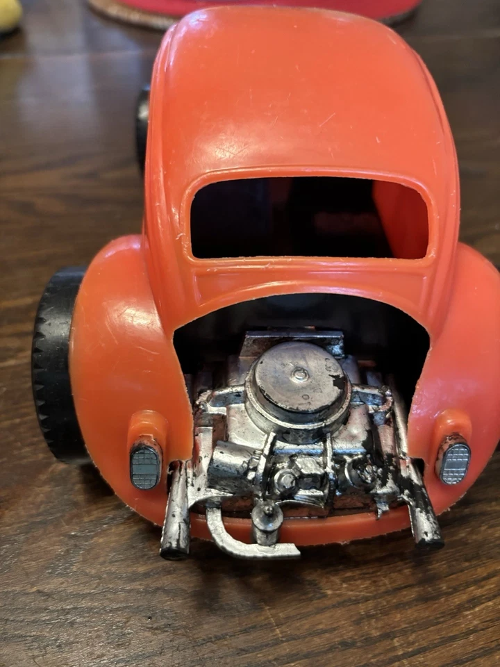 De colección Hecho en Brasil Estrela VW 'Bug' Volkswagen Naranja Plástico Escarabajo Foto 2 de 4
