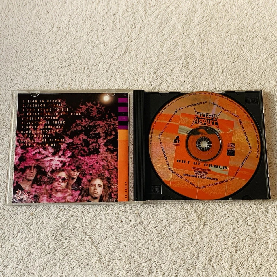 Nuclear Assault- Out Of Order 1992 CD Relativity Records Thrash Metal NYC - Image 4 of 4