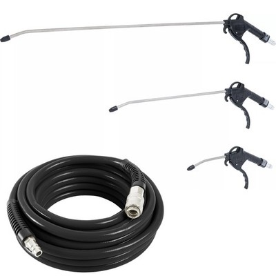 TECPO DRUCKLUFTSCHLAUCH 10m LUFTSCHLAUCH + BGS DRUCKLUFT AUSBLASPISTOLE 3-tlg.