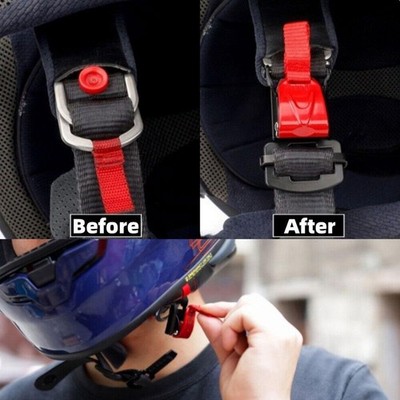 Motorcycle Helmet Speed Clip Quick Release Chin Strap Button Buckle Pull|DE 