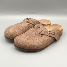 Birkenstock Unisex Boston Wool felt Clog Cacao Size W7/ M5 BUG DAMAGE Holes Read
