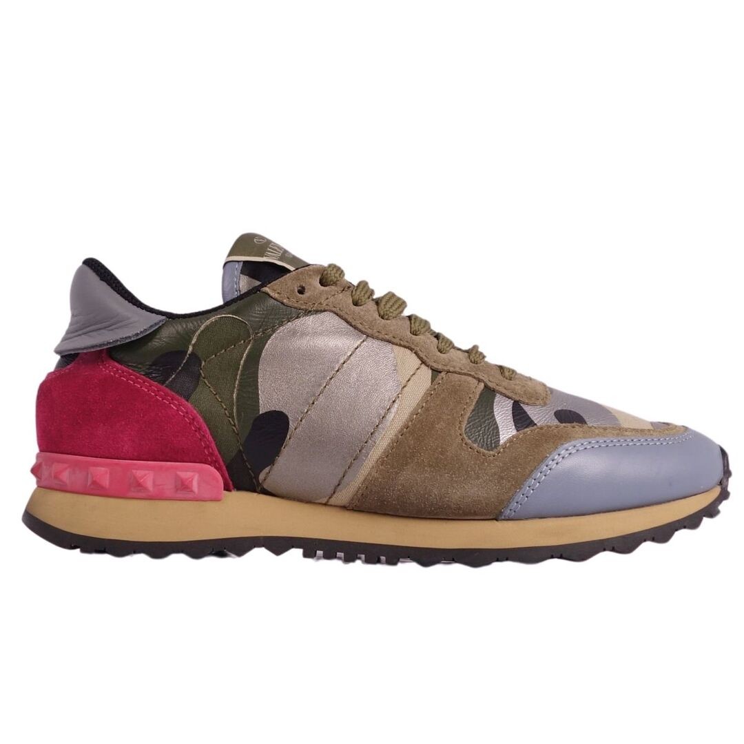 VALENTINO GARAVANI SNEAKERS CAMOUFLAGE LEATHER Womens 36.5 Used MOLO-0 thumbnail 6