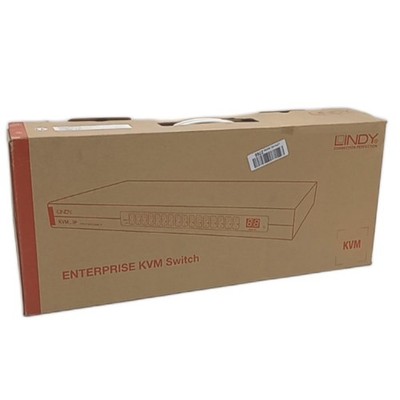 LINDY KVM Switch 16 Port silber VGA USB 230V Combo Steuerung Netzwerk Computer