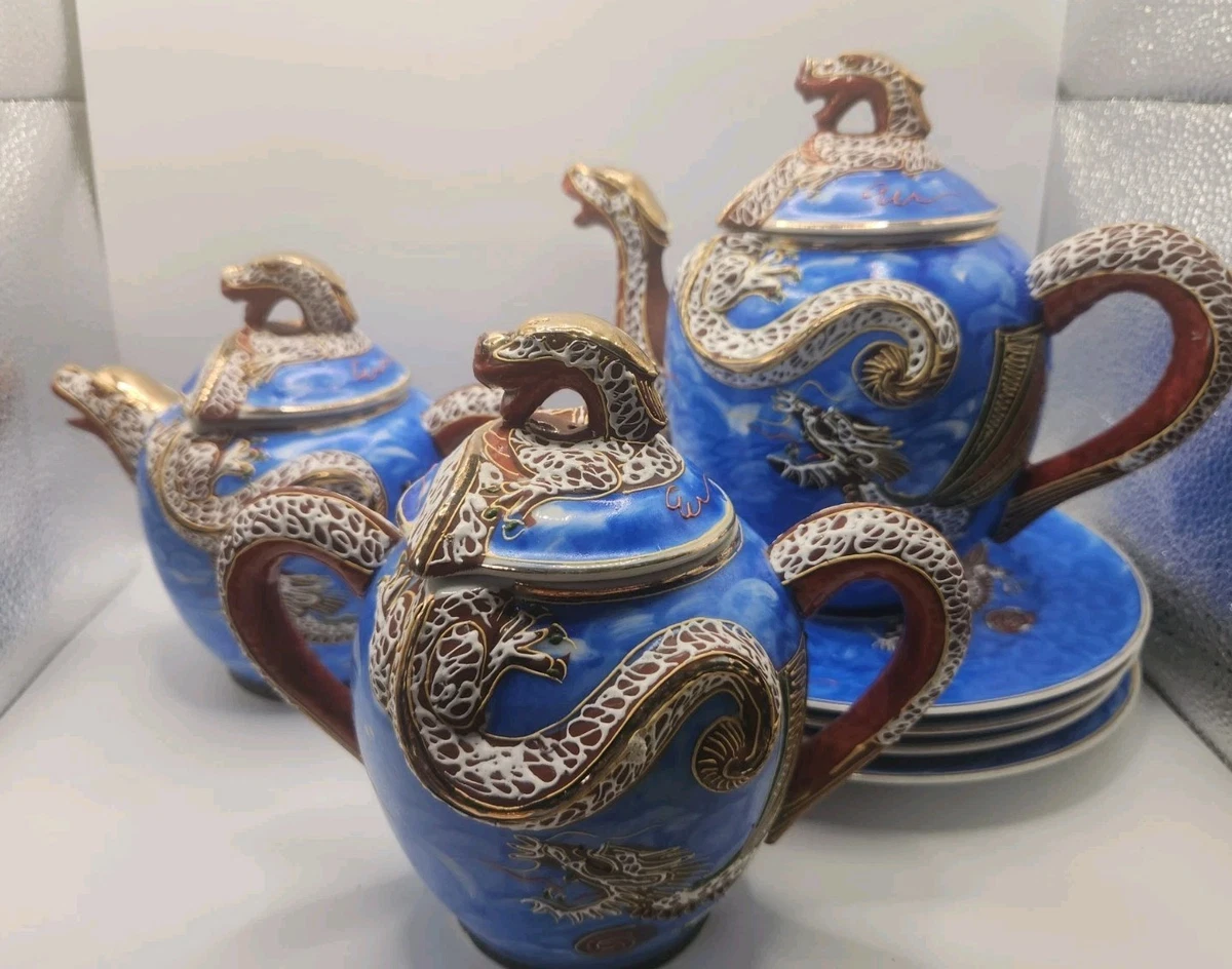 Dragon Tea Set In Collectible Japanese Teapots & Tea Sets (1900