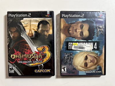 Onimusha 3: Demon Siege + Front Mission 4 Lot PlayStation 2 (New)