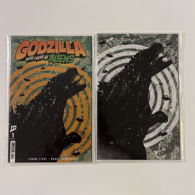GODZILLA HERE THERE BE ALIENS #1 MATT WILSON  EXCLUSIVE TRADE & VIRGIN LTD 500
