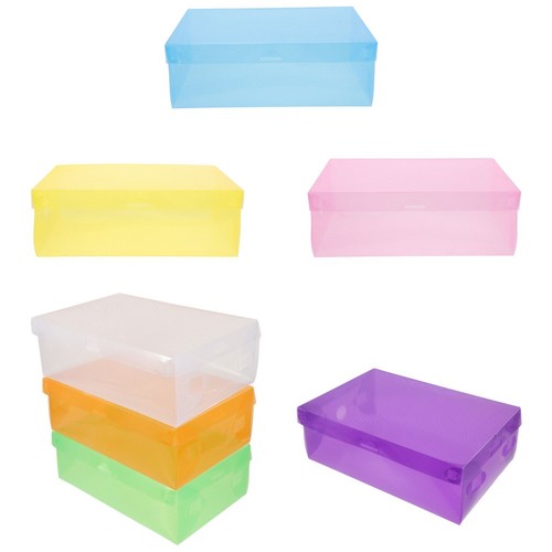 7 Pcs Stackable Boxes Storage Shoe Men and Women Man Sneaker Case Organizer - Picture 5 of 12