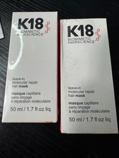 Pack of 2 K18 Leave In Molecular Repair Hair Mask 50ml / 1.7oz Hair Treatment