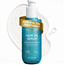 MAREE Hair Oil for Frizzy Hair with Keratin, Biotin and Vitamins - Hair Serum