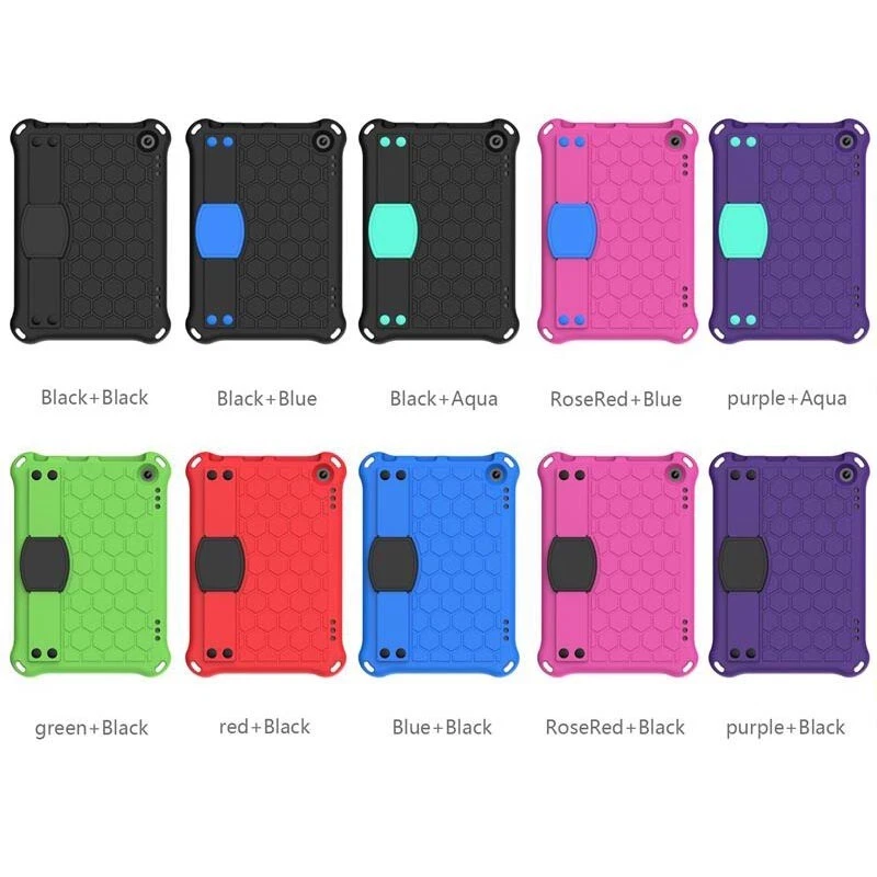 For Amazon Kindle Fire HD 8 Plus 10th 12th Kid Stand Case Cover ShockProof Strap - Image 2 of 4