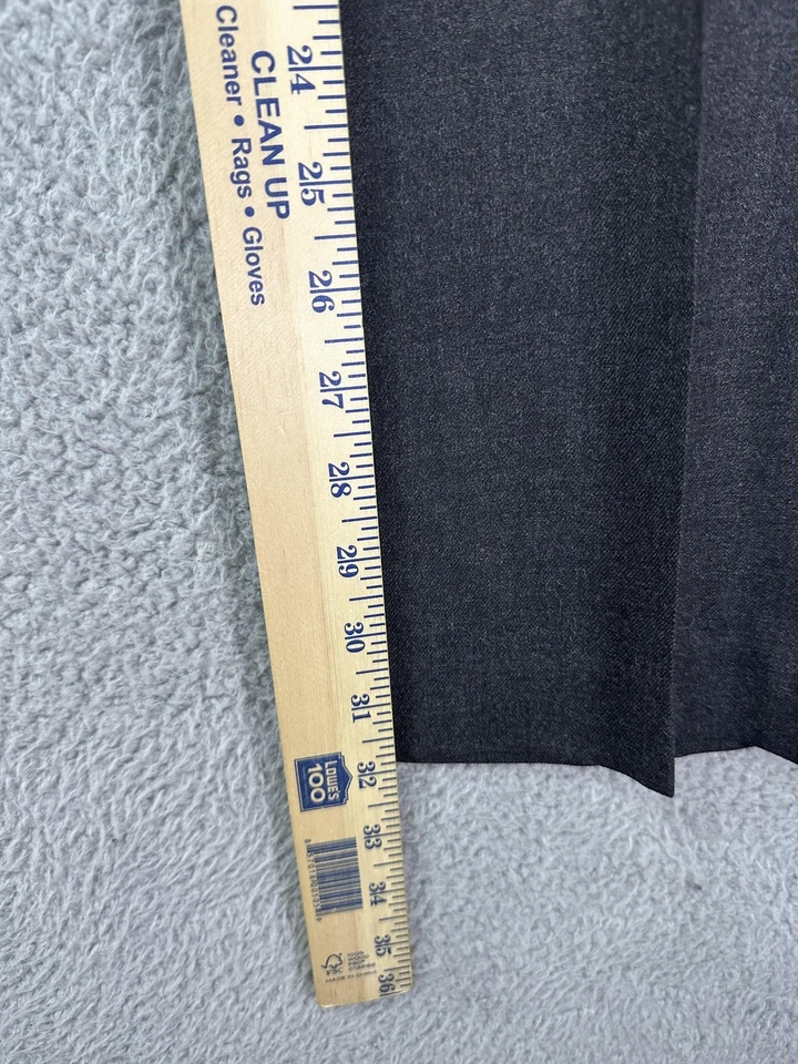 Pantalones de estudio Express Design para hombre 33x32 gris mezcla de lana productor pantalones de vestir para hombre Foto 4 de 4