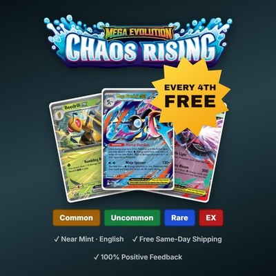 Pokemon TCG - Chaos Rising - Choose Your Card - NM - Every 4th Card Free