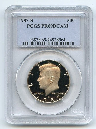 1987-S Kennedy Half Dollar Proof — photo from the most recent tracked eBay sale