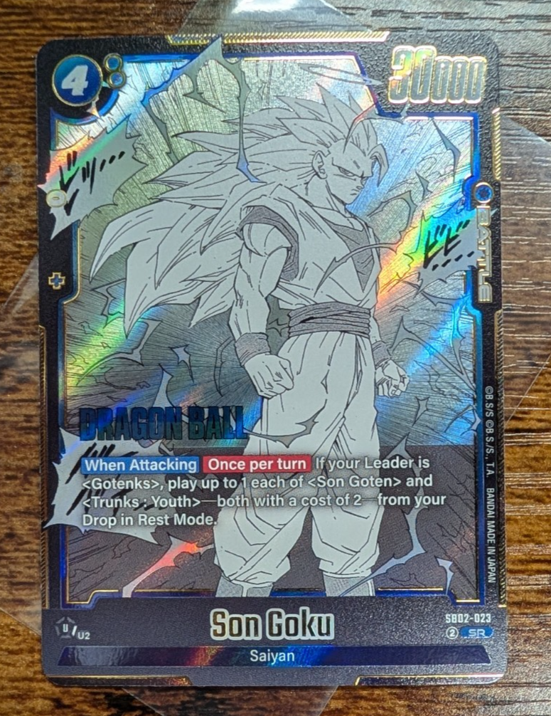 Son Goku SB02-023 SSJ3 Manga Booster 02 SR Dragon Ball Card