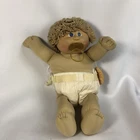 Vintage Cabbage Patch Kids Preemie Baby Doll Pacifier Diaper Tag Blonde Eyes