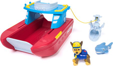 PAW Patrol Sea Patroller Vehicle with Chase and Shark Figure, 2 Patrol Modes, Ki