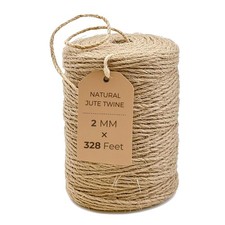 Garden Twine 3mm, 328 Feet Natural Jute for Garden, Yellowish Brown