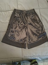 AND 1 All Court Basketball Shorts Men's Medium 11" Inseam Ebony