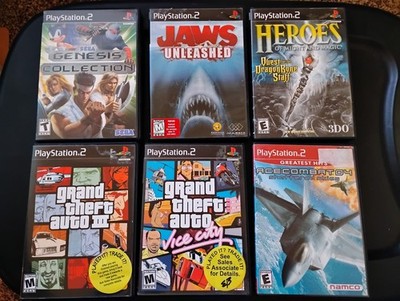 ~OBO~ PS2 Games! SEGA Collection, Jaws, Might & Magic, GTA 3 / Vice, Ace Comat 4