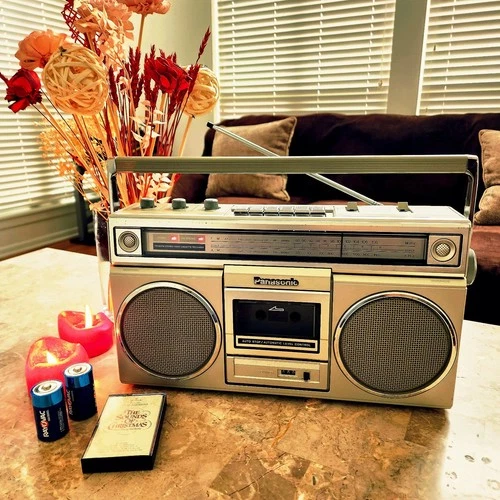 1981 Panasonic RX-5010 AM/FM Radio Cassette Tape Boombox Serviced! - Gray