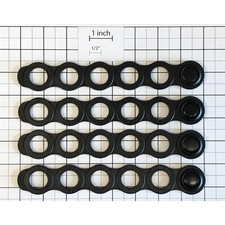 5-Hole World Style Rubber Bike Rack Strap 4-Pack Compatible with Yakima 88201