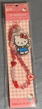 Hamee Hello Kitty Beaded Phone Charm Strap By Sanrio NIP