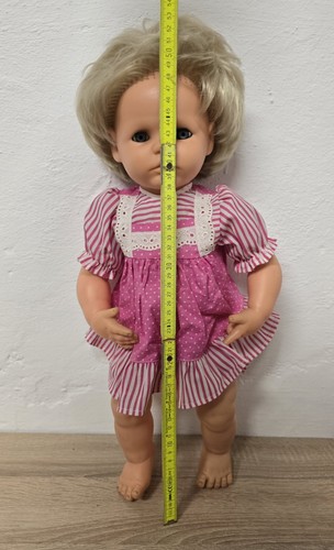 Nette Kunststoff Puppe Schildkröt Doll 50 cm Schlafaugen Sammler Vintage - Bild 12 von 12