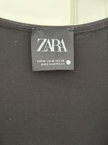 Zara Women’s Puff Sleeved V Neck Blouse Size M - Picture 4 of 10