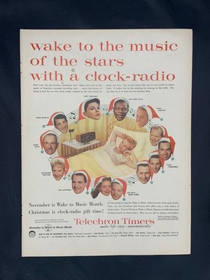 Magazine Ad* - 1956 - Telechron Timers - Clock Radios - Christmas