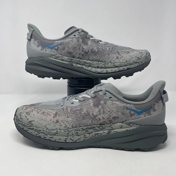 Hoka Speedgoat 6 Para hombres Talla 12.5 2E (X-Ancho) Gris Trail Running Zapatos Tenis Foto 2 de 4