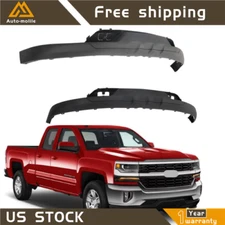 Front Lower Bumper Valance Black Fit For Chevrolet Silverado 1500 2016 2017 2018