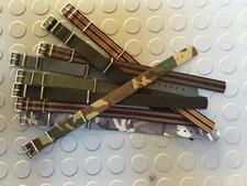 Genuine Phoenix® Straps  NO LOGO  Grey,Black,Green  MOD  UK made UNMARKED BUCKLE