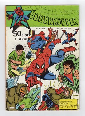 1975 MARVEL AMAZING SPIDER-MAN #140, #141 & #142 1ST MYSTERIO KEY RARE NORWAY