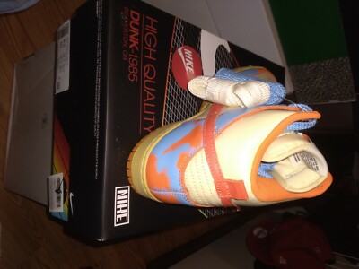 Size 8.5 - Nike Dunk High 1985 Orange Acid Wash