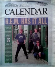 CALENDAR MAGAZINE / LOS ANGELES TIMES - R.E.M. COVER STORY - FEBRUARY 27, 1994