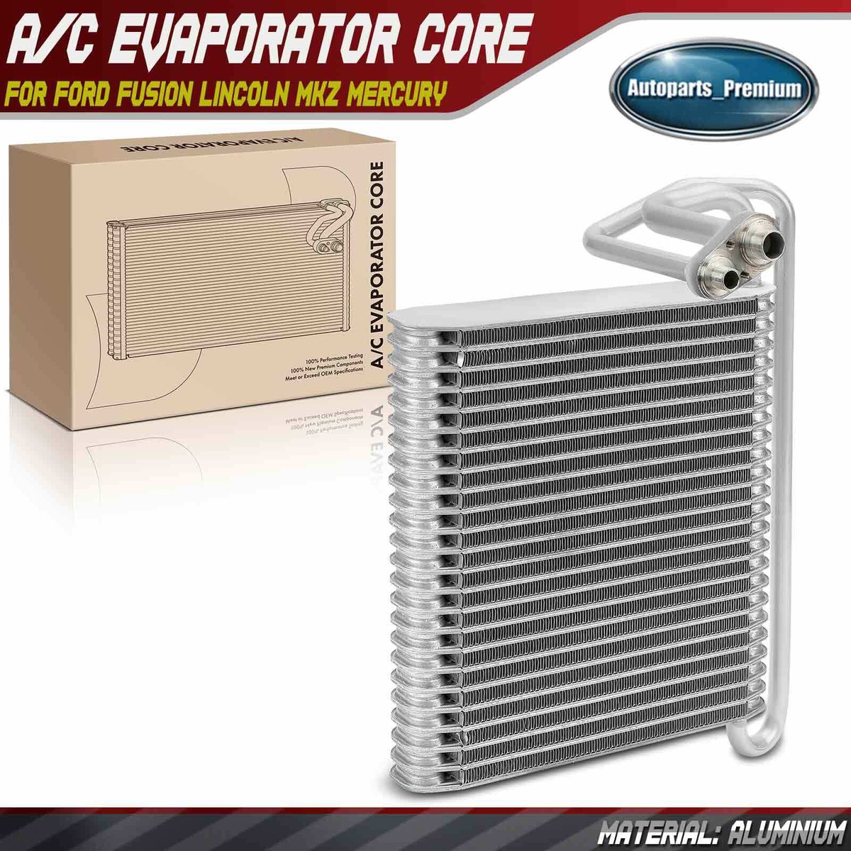 A/C Evaporator Core for Ford Fusion Lincoln MKZ 2010-2012 Mercury