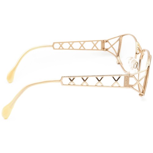 Cazal Women's Sunglasses Frame Only MOD 984 Gold Hexagonal Metal 54 mm - Picture 4 of 9