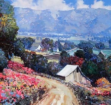 Kent Wallis, "Land Bountiful", poster, 24"hx32"w image, availabl signed/unsigned