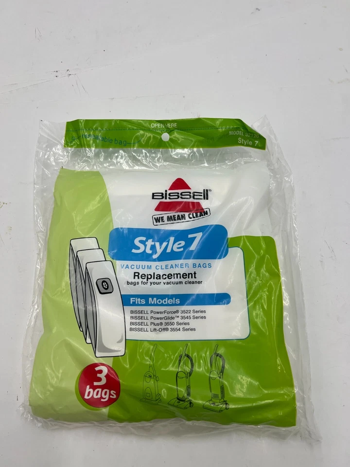 4 Pack of 3 Bissell Genuine Style 7 Vacuum Bags 32120 for PowerForce 3522 - Image 2 of 4
