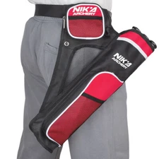 3 Tube Hip Quiver Archery Arrow Hold Bag Hunting Back Waist Side Straps Quiver